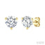 Round Shape Martini Diamond Stud Earrings