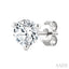 Round Shape Martini Diamond Stud Earrings