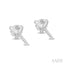 Round Shape Martini Diamond Stud Earrings