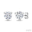 Round Shape Martini Diamond Stud Earrings