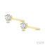 Round Shape Martini Diamond Stud Earrings