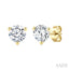 Round Shape Martini Diamond Stud Earrings