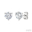 Round Shape Martini Diamond Stud Earrings