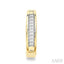 Channel Set Baguette Diamond Huggie Earrings