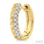 Pyramid Diamond Hoop Earrings