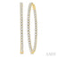 Inside-Out Diamond Round Hoop Earrings