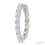 Emerald Shape North-South Diamond Fashion Hoop Earrings
