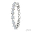 Pear Shape North-South Diamond Fashion Hoop Earrings