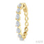 Pear Shape North-South Diamond Fashion Hoop Earrings