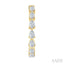 Pear Shape North-South Diamond Fashion Hoop Earrings