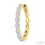 Oval Shape Diamond Fashion Hoop Earrings