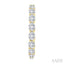 Oval Shape Diamond Fashion Hoop Earrings