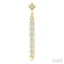 Vertical Bar Baguette Diamond Fashion Long Earrings