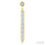 Vertical Bar Baguette Diamond Fashion Long Earrings