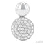 Pave-Set Round Shape Diamond Fashion Earrings