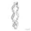 Wave Diamond Fashion Hoop Earrings