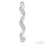 Wave Diamond Fashion Hoop Earrings