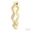 Wave Diamond Fashion Hoop Earrings