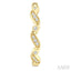 Wave Diamond Fashion Hoop Earrings