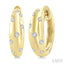 Mosaic Diamond Fashion Huggie Earrings