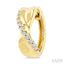 Twisted Diamond Fashion Hoop Earrings