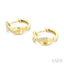 Twisted Diamond Fashion Hoop Earrings