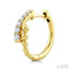 Bead Bijuox Diamond Fashion Hoop Earrings