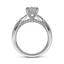Round Diamond Hidden Halo Engagement Ring