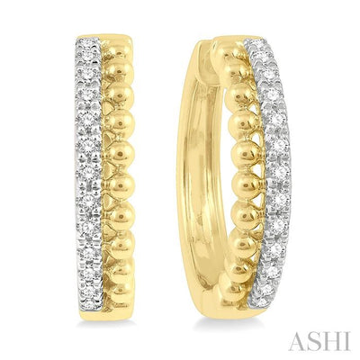 Bead Bijoux Diamond Fashion Hoop Earrings