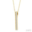 Bead Bijoux Vertical Bar Diamond Pendant