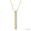 Bead Bijoux Vertical Bar Diamond Pendant