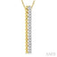Bead Bijoux Vertical Bar Diamond Pendant