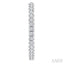 Pave Set Inside-Out Diamond Half Hoop Earrings