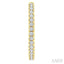 Pave Set Inside-Out Diamond Half Hoop Earrings