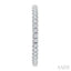 Pave Set Inside-Out Diamond Half Hoop Earrings