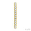 Pave Set Inside-Out Diamond Half Hoop Earrings