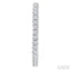 Pave Set Inside-Out Diamond Half Hoop Earrings