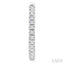 Pave Set Inside-Out Diamond Half Hoop Earrings