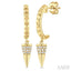 Cone Diamond Fashion Earrings