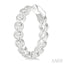 Round Shape Bezel Set Diamond Fashion Hoop Earrings