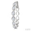 Pear Shape Bezel Set Diamond Fashion Hoop Earrings