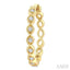 Twisted Diamond Fashion Hoop Earrings