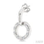 Circle Diamond Fashion Earrings