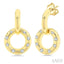 Circle Diamond Fashion Earrings