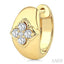 Blossom Diamond Huggie Fashion Earrings