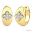 Blossom Diamond Huggie Fashion Earrings