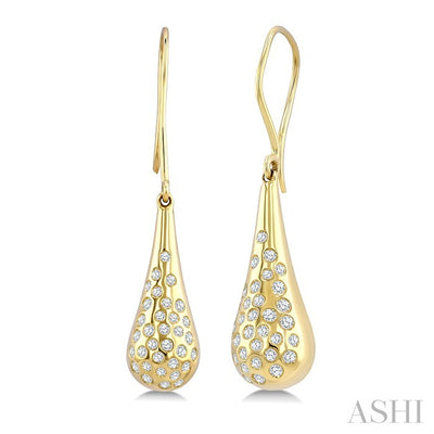 Bold Mosaic Drop Diamond Fashion Earrings