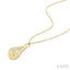 Aeris Gold Bold Mosaic Drop Diamond Fashion Pendant
