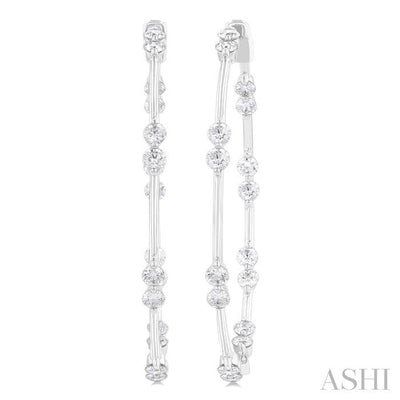 Inside-Out Diamond Hoop Earrings