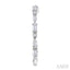 Mixed Shape Diamond Fashion Hoop Earrings